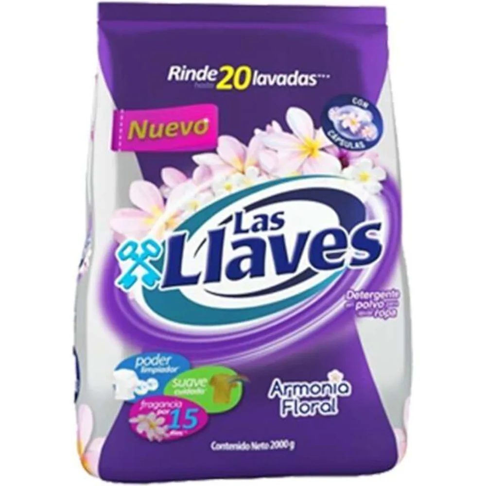 Las Llaves Detergente Floral 400 g