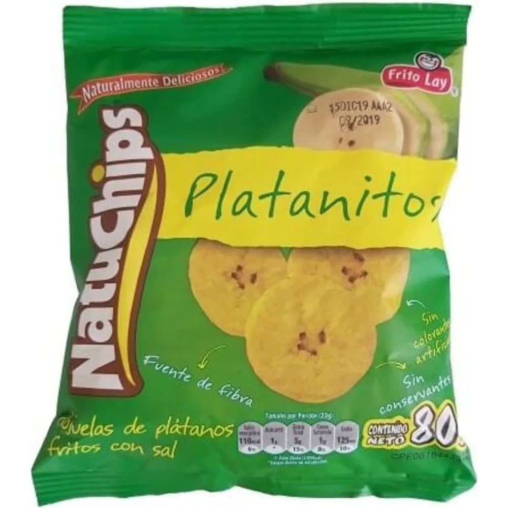 Platano Chips Ds 80 GR